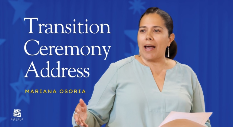 Mariana Osoria's Transition Ceremony Address to Parents